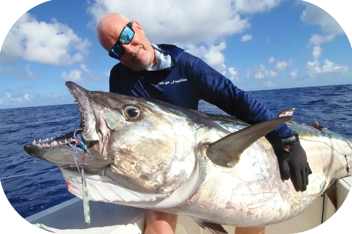 Jigging extrême à Rodrigues avec capture d’un TDC géant